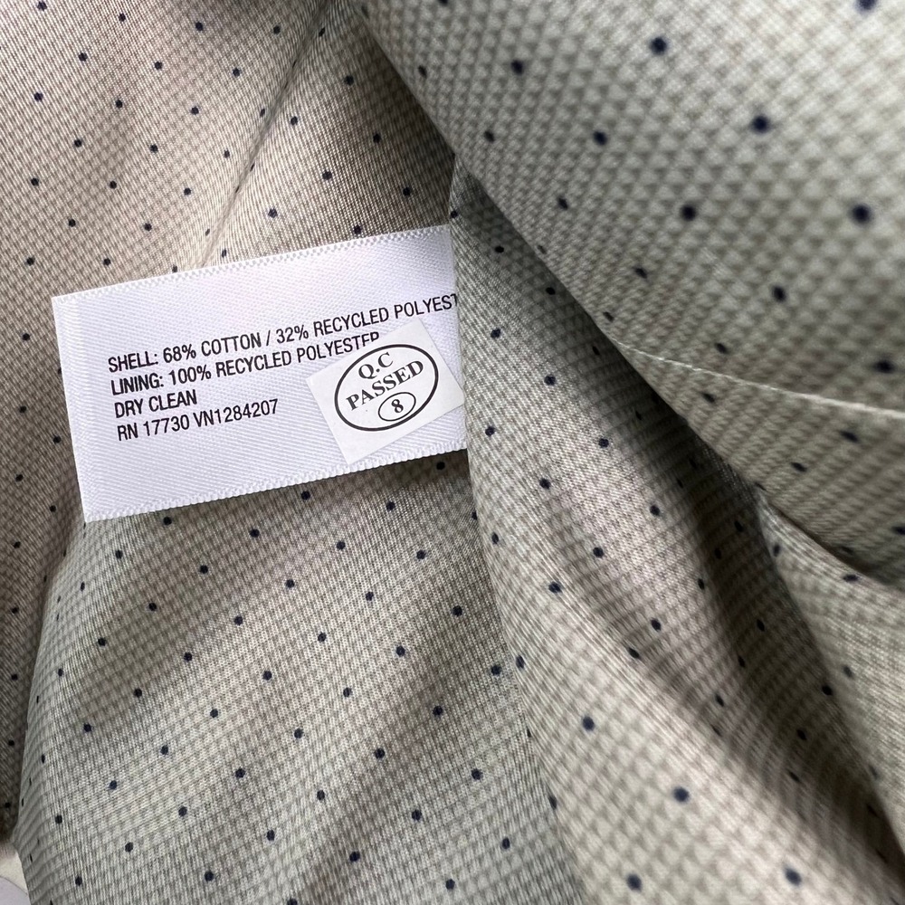 Cat & Jack Boys Khaki Suit Jacket Blazer Size 16 Beige Two-Button Formal Wedding - Picture 5 of 6